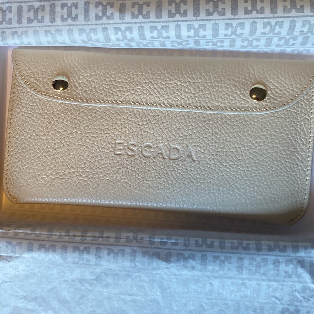 Escada clutch - never used. Box and dust bag included